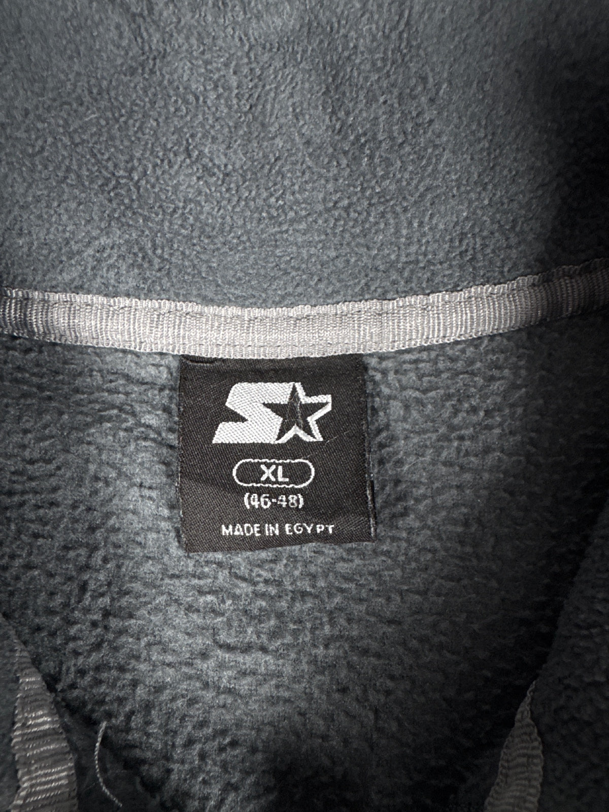 Starter Tri-State Speedway Grey Fleece Jacket Size XL